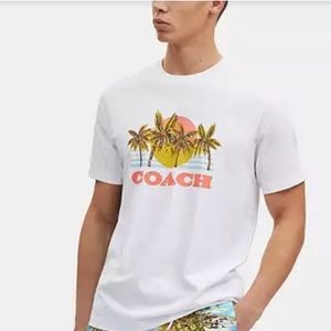 New🌴🌊Coach Hawaiian Graphic T Shirt
